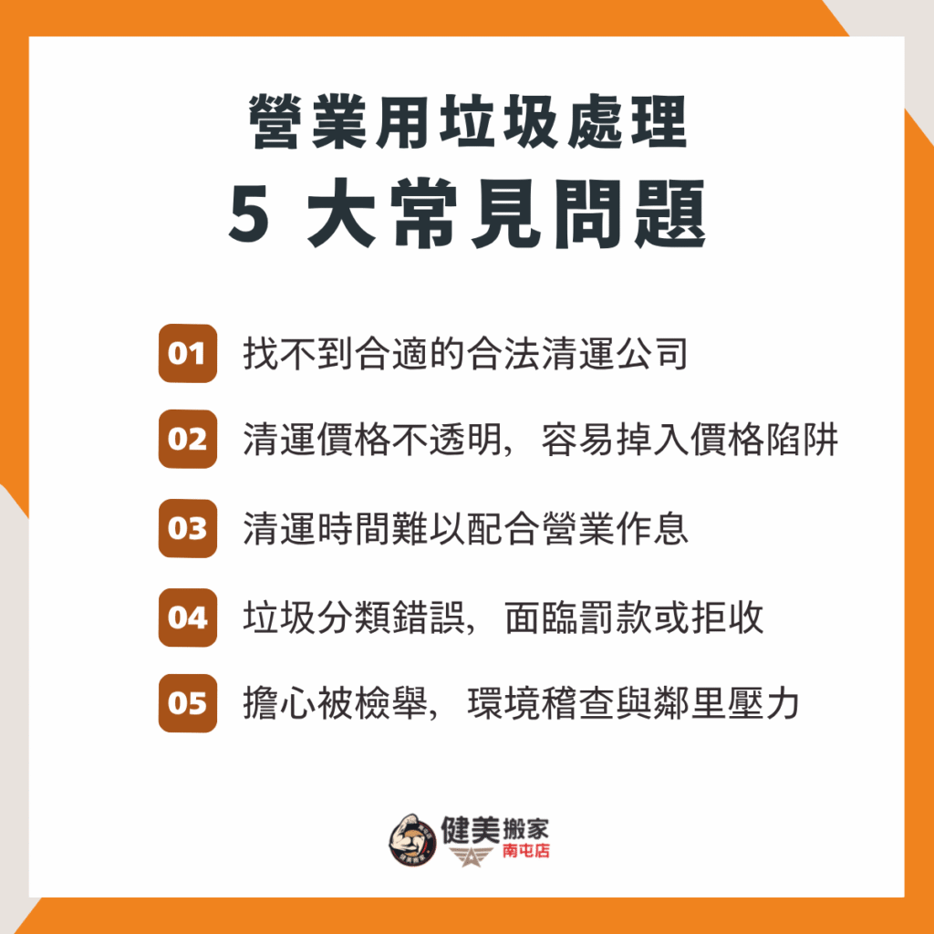 營業用垃圾處理的 5 大常見問題