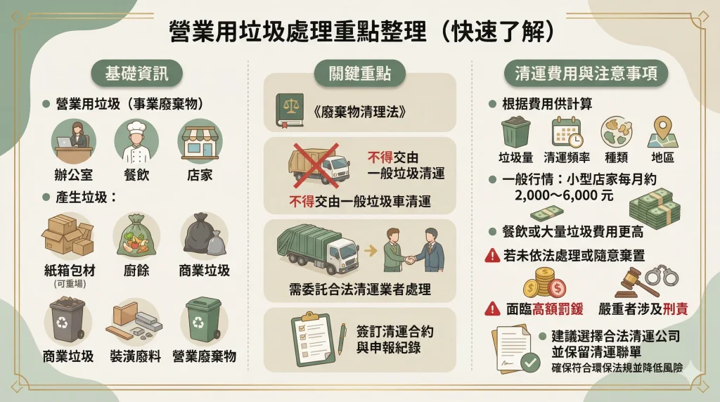 營業用垃圾處理重點整理